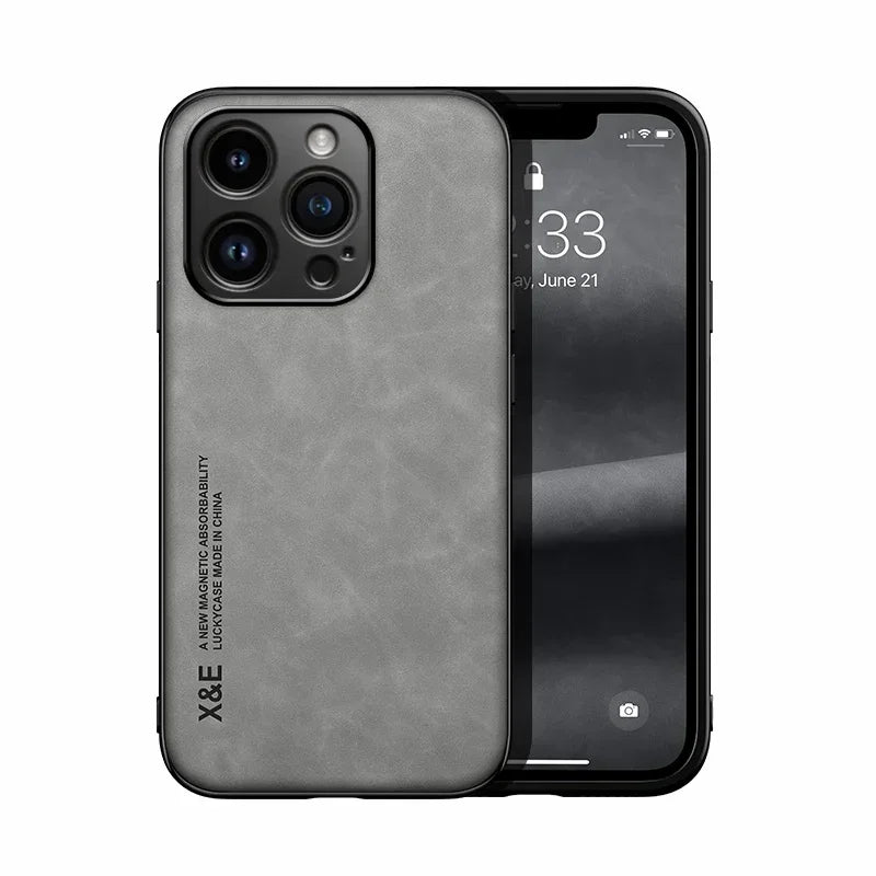 Funda Luxury para iPhone | Protección Total + Soporte Magnético