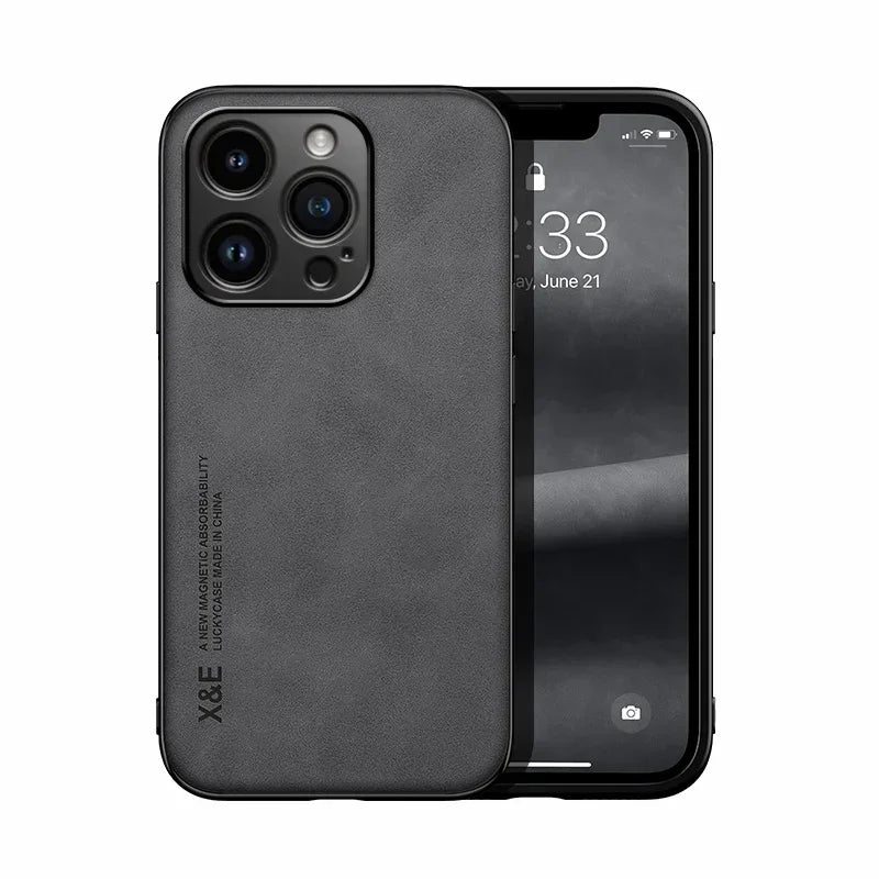 Funda Luxury para iPhone | Protección Total + Soporte Magnético