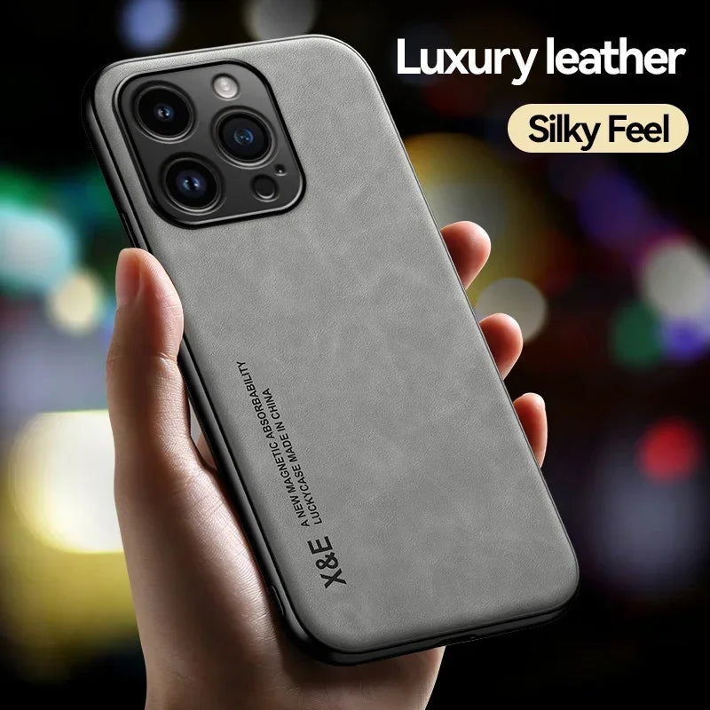 Funda Luxury para iPhone | Protección Total + Soporte Magnético