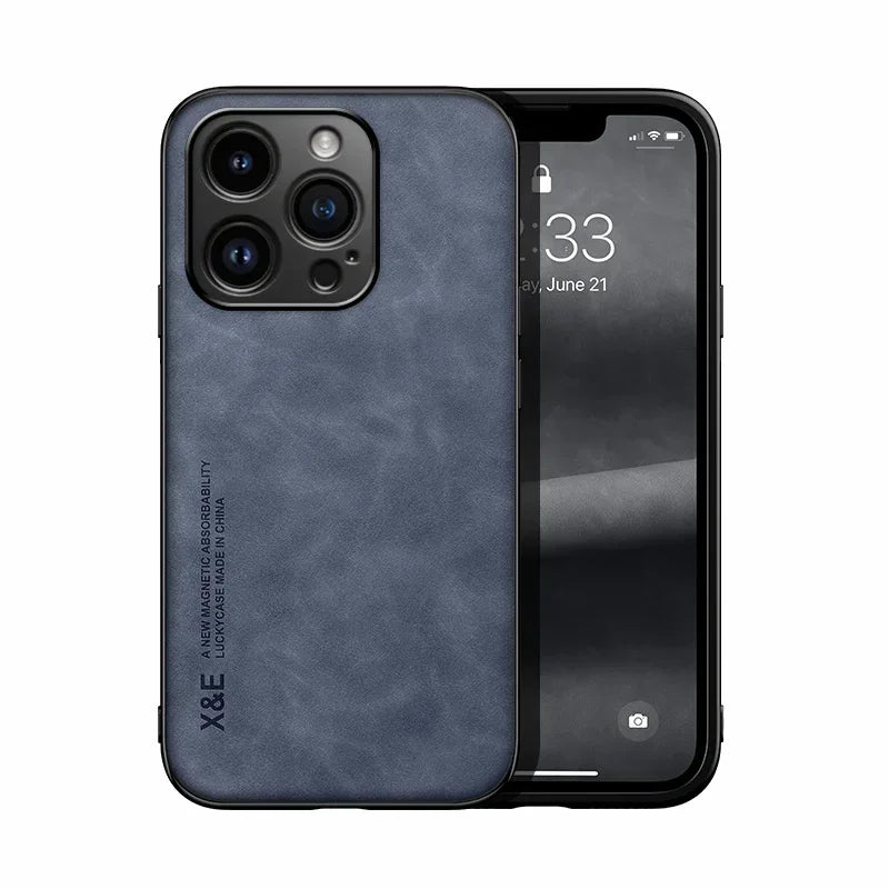 Funda Luxury para iPhone | Protección Total + Soporte Magnético