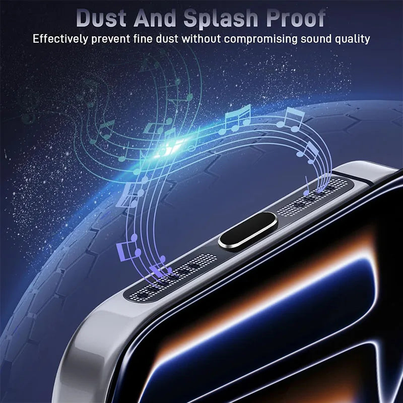 Protege y Limpia tu iPhone 17 Pro Max / 17 Air – Kit de Tapas Anti-Polvo para Altavoz y Puerto de Carga USB-C