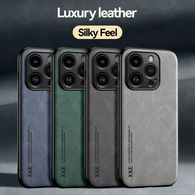 Funda Luxury para iPhone | Protección Total + Soporte Magnético