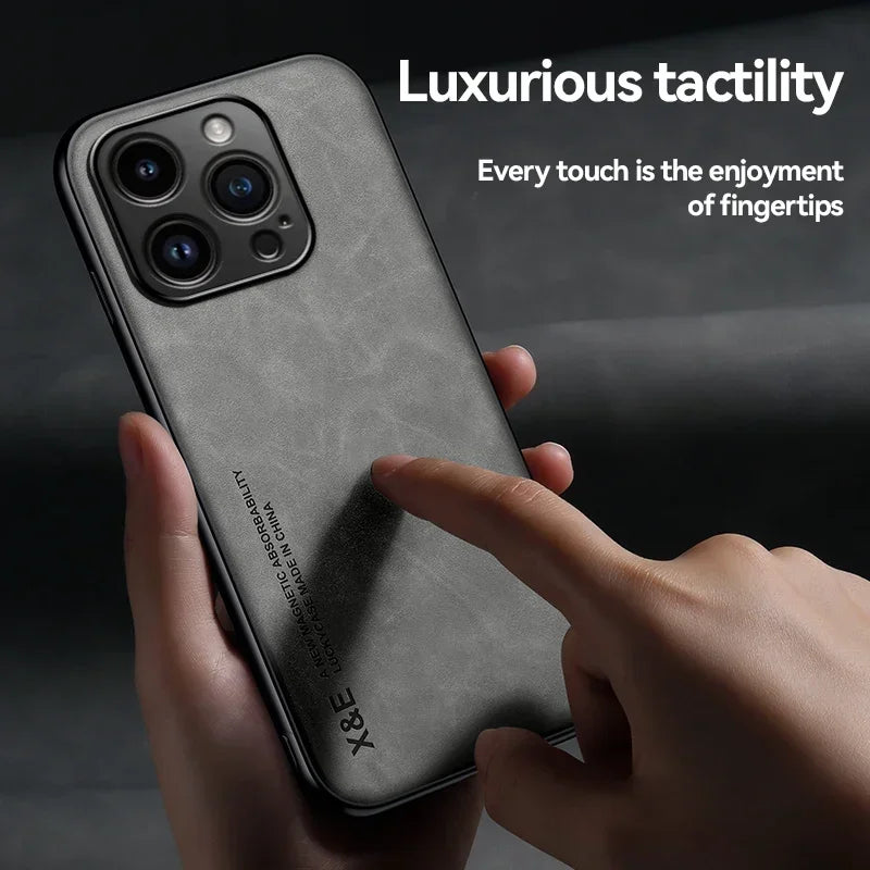 Funda Luxury para iPhone | Protección Total + Soporte Magnético