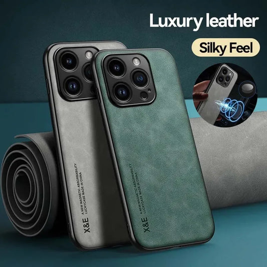 Funda Luxury para iPhone | Protección Total + Soporte Magnético