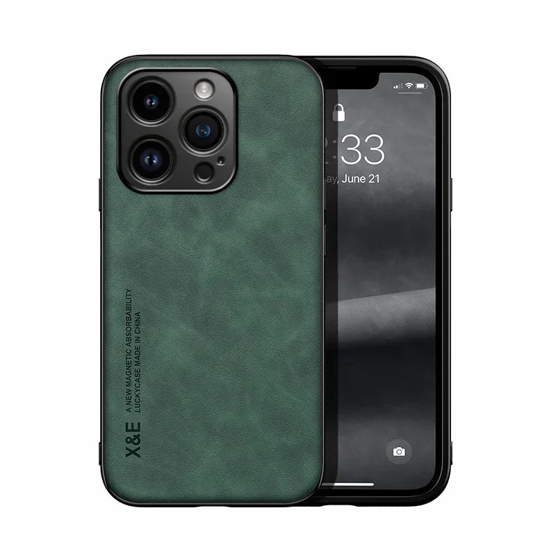 Funda Luxury para iPhone | Protección Total + Soporte Magnético